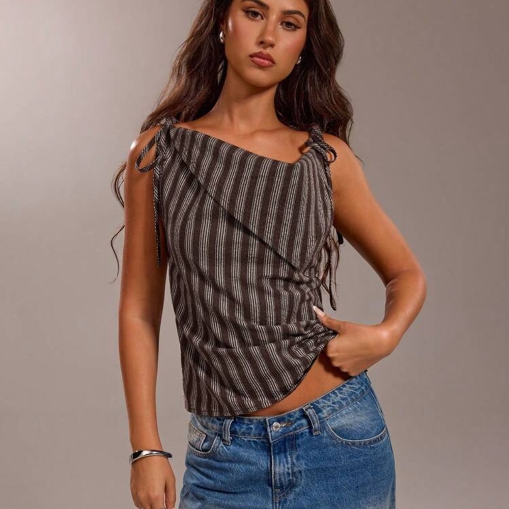 Asymmetrical Ruched Tank Top